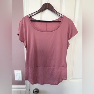 Gymshark x Whitney Simmons mauve gym top